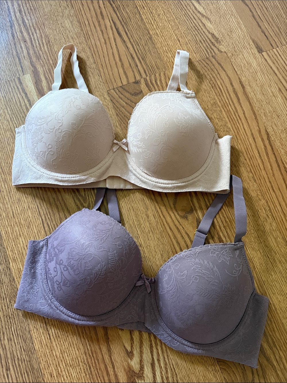 Everyday T-Shirt Bra - Cream and Mauve